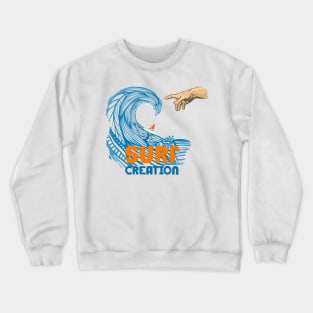 Surf Creation Michelangelo Big Blue Wave Crewneck Sweatshirt